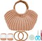 Crochet Bag Kit for Adults Khaki Handbag Crochet Kit for Beginners Tote Bag Starters Set DIY Craft Making Kit with Step-by-Step Instructions and Video Guidance